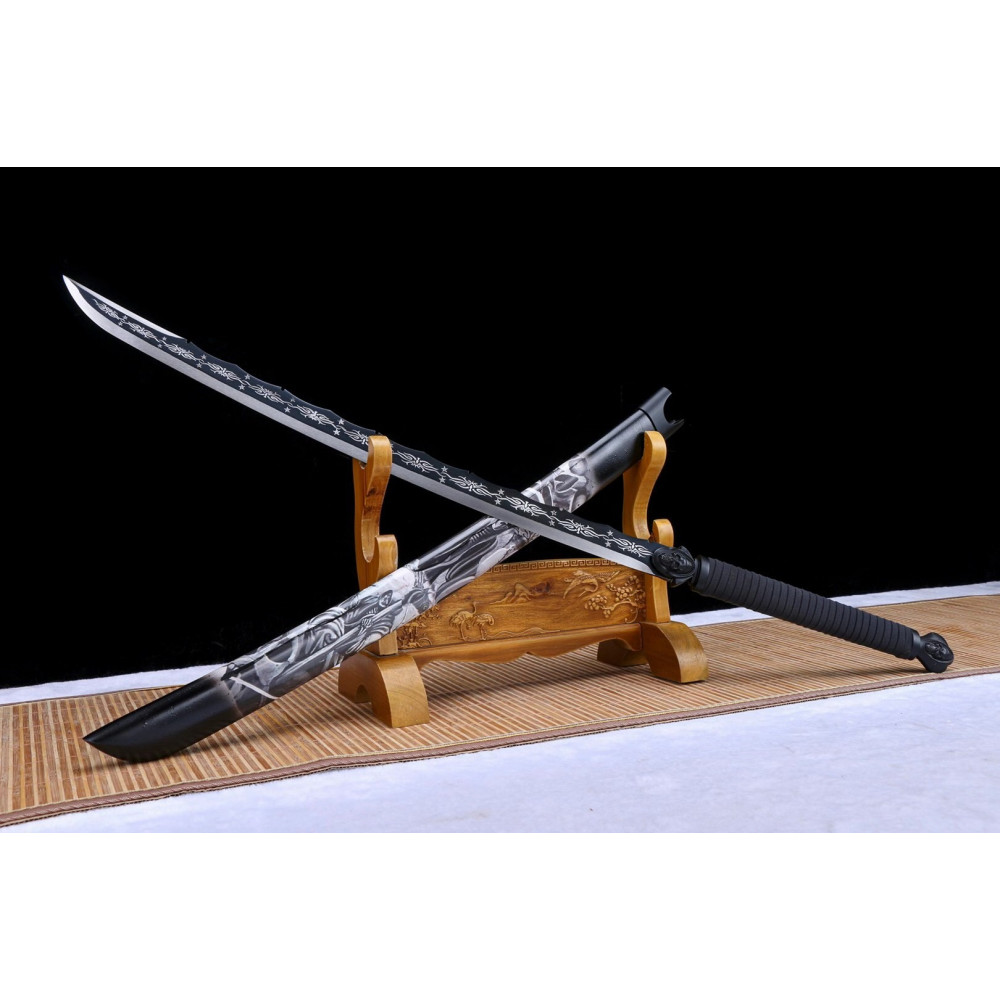 Chinese handmade sword//practical/high performance/鬼花战刃/CS07