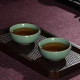 Celadon Master cup Single cup Zen manual tea cup Personal cup high-end kung fu tea set Brother kiln ice crack sample tea 梅子青cup